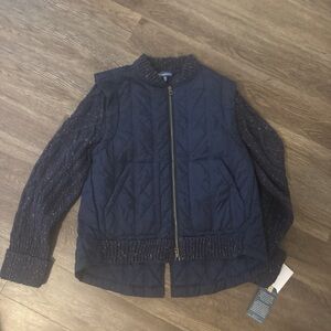 Democracy Navy Quilted Vest